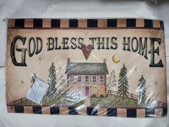 God Bless This Home MatMates Insert Doormat - 18x30