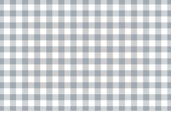 Grey Plaid Layering Mat - 42 x 26.5