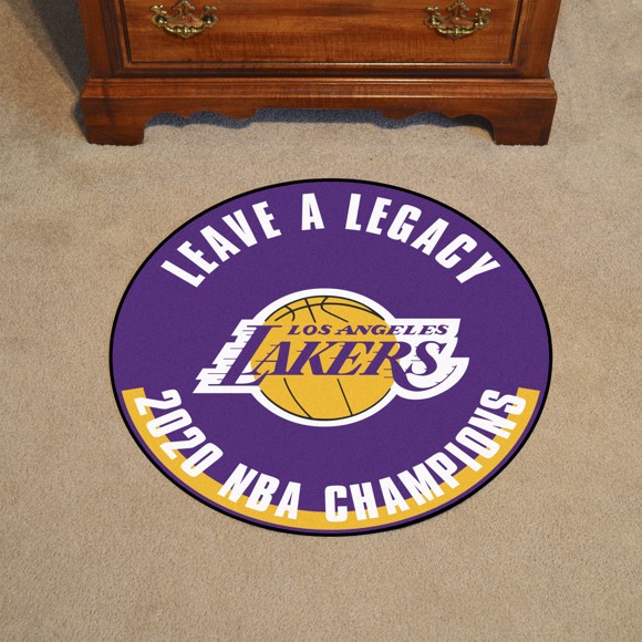 LA Lakers 2020 NBA Champions Basketball Mat