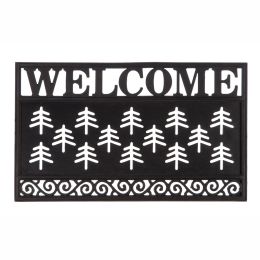 Welcome Scroll Coir Kensington Tray - 18" x 30"