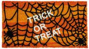 Coco Coir Trick or Treat Flocked Doormat - 16 x 28