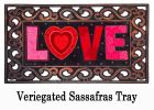 Love Heart Sassafras Mat - 10 x 22 Insert Doormat