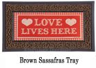 Love Lives Here Sassafras Mat - 10 x 22 Insert Doormat