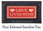 Love Lives Here Sassafras Mat - 10 x 22 Insert Doormat