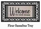 Wood Grain Welcome Sassafras Mat - 10 x 22 Insert Doormat