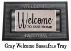 Wood Grain Welcome Sassafras Mat - 10 x 22 Insert Doormat