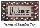 Wood Grain Welcome Sassafras Mat - 10 x 22 Insert Doormat