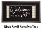 Dogs and Check Sassafras Mat - 10 x 22 Insert Doormat