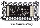 Dogs and Check Sassafras Mat - 10 x 22 Insert Doormat