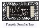 Dogs and Check Sassafras Mat - 10 x 22 Insert Doormat