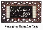 Dogs and Check Sassafras Mat - 10 x 22 Insert Doormat