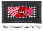 Hearts and Love Sassafras Mat - 10 x 22 Insert Doormat