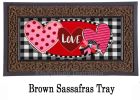 Hearts and Love Sassafras Mat - 10 x 22 Insert Doormat