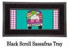 Easter Truck Bunny Bottom Sasafras Mat - 10 x 22 Insert Doormat