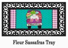 Easter Truck Bunny Bottom Sasafras Mat - 10 x 22 Insert Doormat