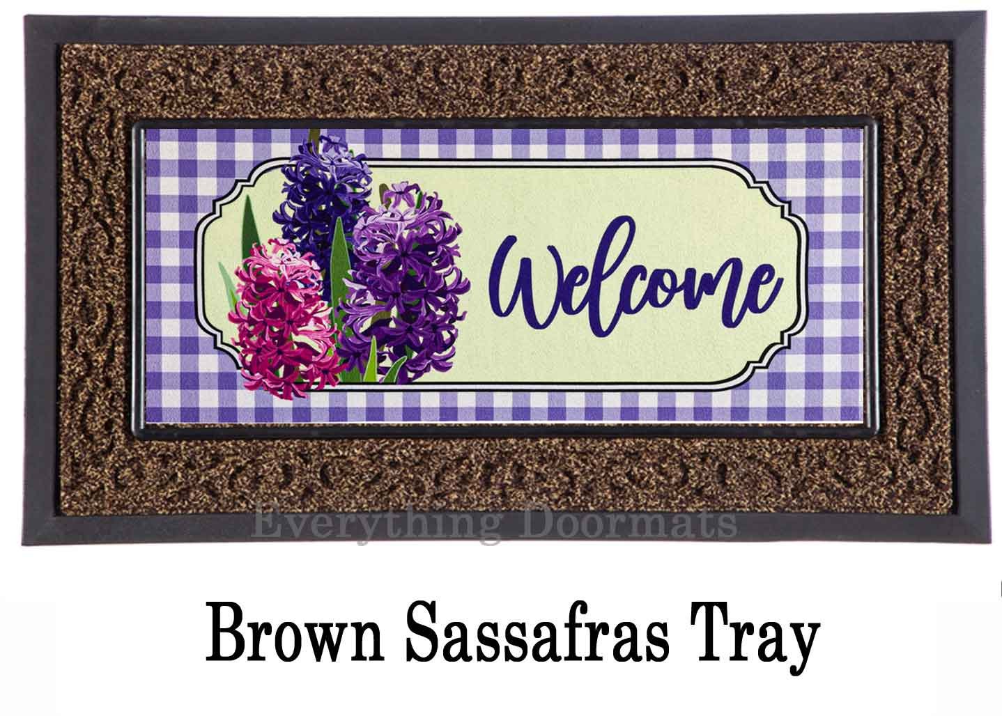 Spring Hyacinths Sassafras Mat 10 x 22 Insert Doormat