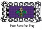 Animal Print Fleur De Lis Sassafras Mat - 10 x 22 Insert Doormat