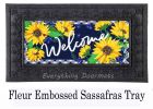 Sunflower Welcome Sassafras Mat - 10 x 22 Insert Doormat