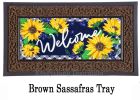 Sunflower Welcome Sassafras Mat - 10 x 22 Insert Doormat