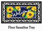 Sunflower Welcome Sassafras Mat - 10 x 22 Insert Doormat