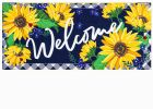 Sunflower Welcome Sassafras Mat - 10 x 22 Insert Doormat