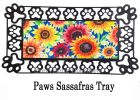 Multi-Color Fall Sunflowers Sassafras Mat - 10 x 22 Insert Doormat