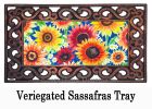 Multi-Color Fall Sunflowers Sassafras Mat - 10 x 22 Insert Doormat