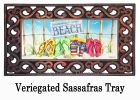 Flip Flops in Sand Sassafras Mat - 10 x 22 Doormat