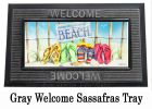 Flip Flops in Sand Sassafras Mat - 10 x 22 Doormat