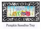 Flip Flops in Sand Sassafras Mat - 10 x 22 Doormat