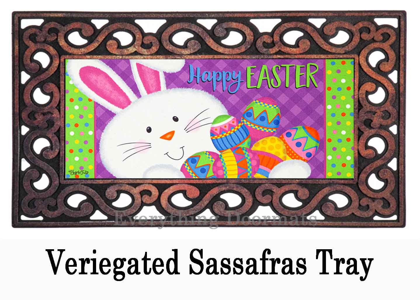 Easter Bunny Sassafras Mat 10 x 22 Insert Doormat