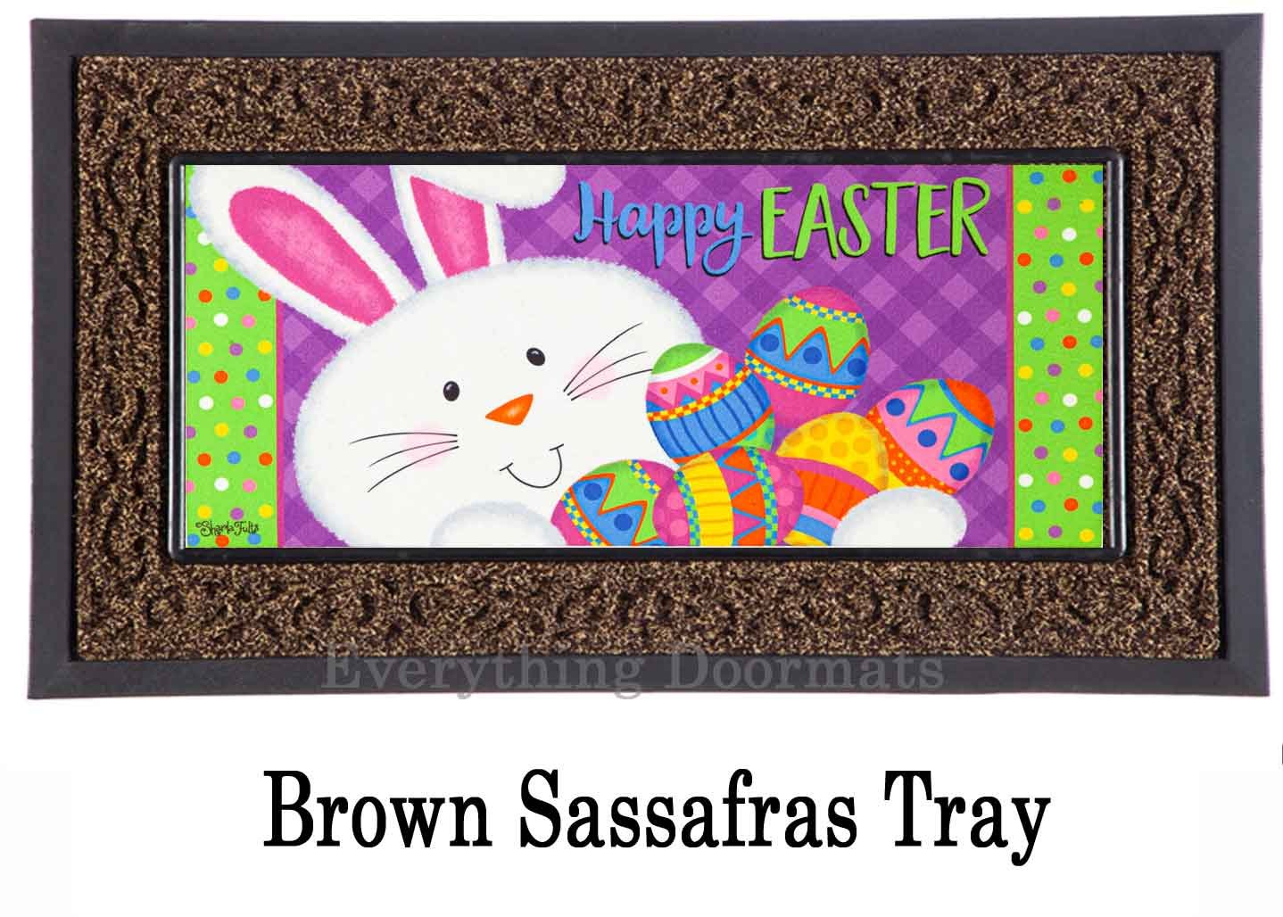 Easter Bunny Sassafras Mat 10 x 22 Insert Doormat