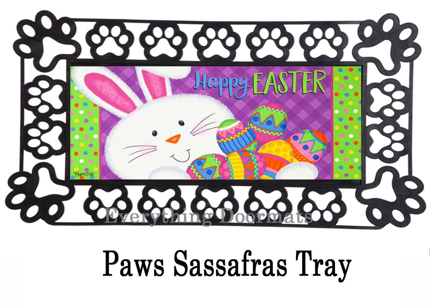 Easter Bunny Sassafras Mat 10 x 22 Insert Doormat