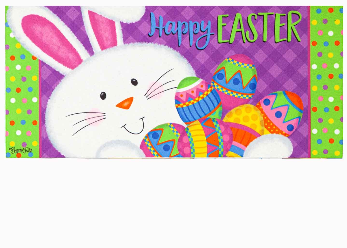 Easter Bunny Sassafras Mat 10 x 22 Insert Doormat