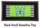 Floral Butterfly Welcome Sassafras Mat - 10 x 22 Insert Doormat