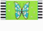 Floral Butterfly Welcome Sassafras Mat - 10 x 22 Insert Doormat