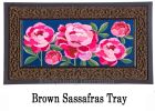 Peony Garden Welcome Sassafras Mat - 10 x 22 Insert Doormat