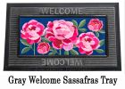 Peony Garden Welcome Sassafras Mat - 10 x 22 Insert Doormat