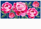 Peony Garden Welcome Sassafras Mat - 10 x 22 Insert Doormat