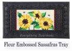 Sunflowers and Daisies Sassafras Mat - 10 x 22 Insert Doormat