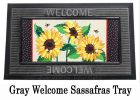 Sunflowers and Daisies Sassafras Mat - 10 x 22 Insert Doormat