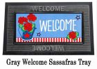 Patriotic Geraniums Sassafras Mat - 10 x 22 Insert Doormat