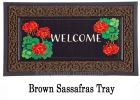 Geranium Welcome Sassafras Mat - 10 x 22 Insert Doormat