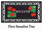 Geranium Welcome Sassafras Mat - 10 x 22 Insert Doormat