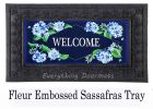 Hydrangeas Welcome Sassafras Mat - 10x22 Insert Doormat