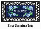 Hydrangeas Welcome Sassafras Mat - 10x22 Insert Doormat