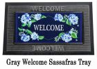 Hydrangeas Welcome Sassafras Mat - 10x22 Insert Doormat