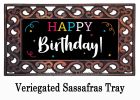 Happy Birthday Sassafras Mat - 10 x 22 Insert Doormat
