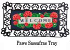 Geranium Welcome Textured Sassafras Mat - 10 x 22 Insert Doormat