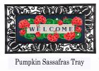 Geranium Welcome Textured Sassafras Mat - 10 x 22 Insert Doormat